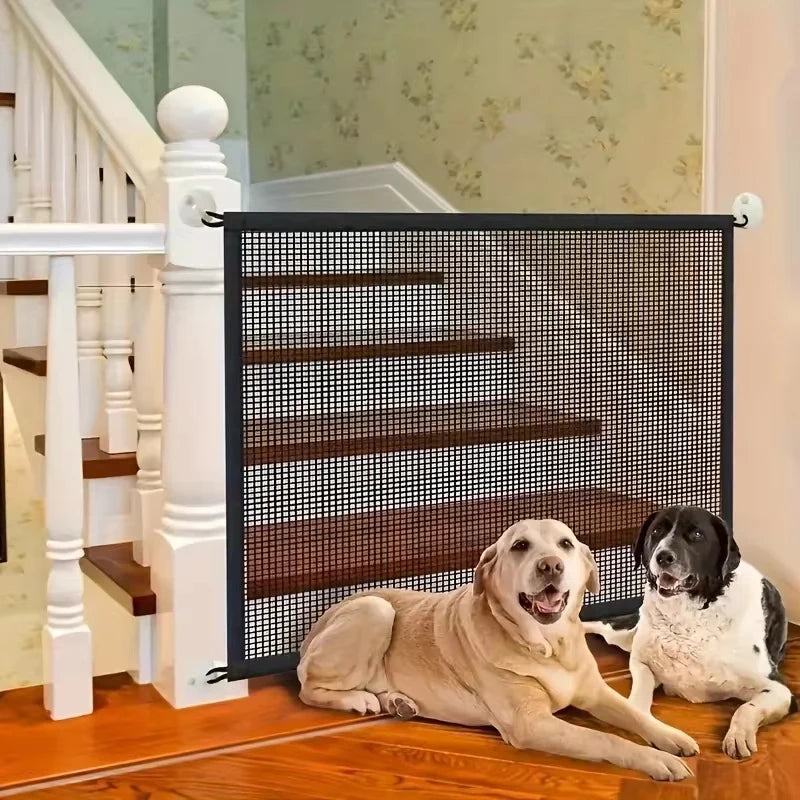 Dog Fence Netting Barrier Pet Folding Breathable Mesh Play Dog Safety Fence Doorway Pet Products Protect